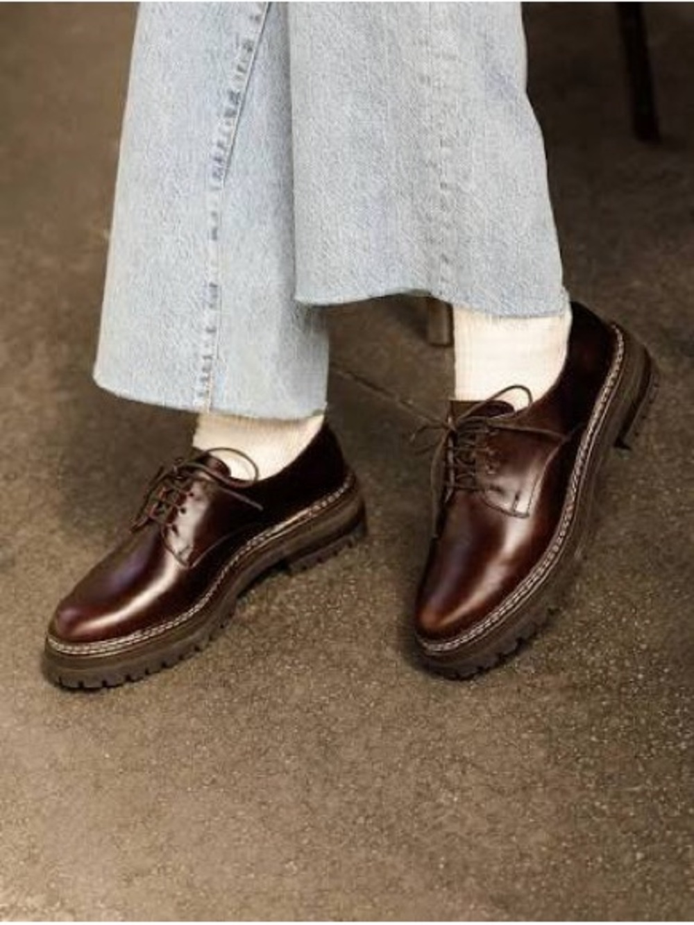 Bobbies Dasha Derbies in Cabernet (Size 39)